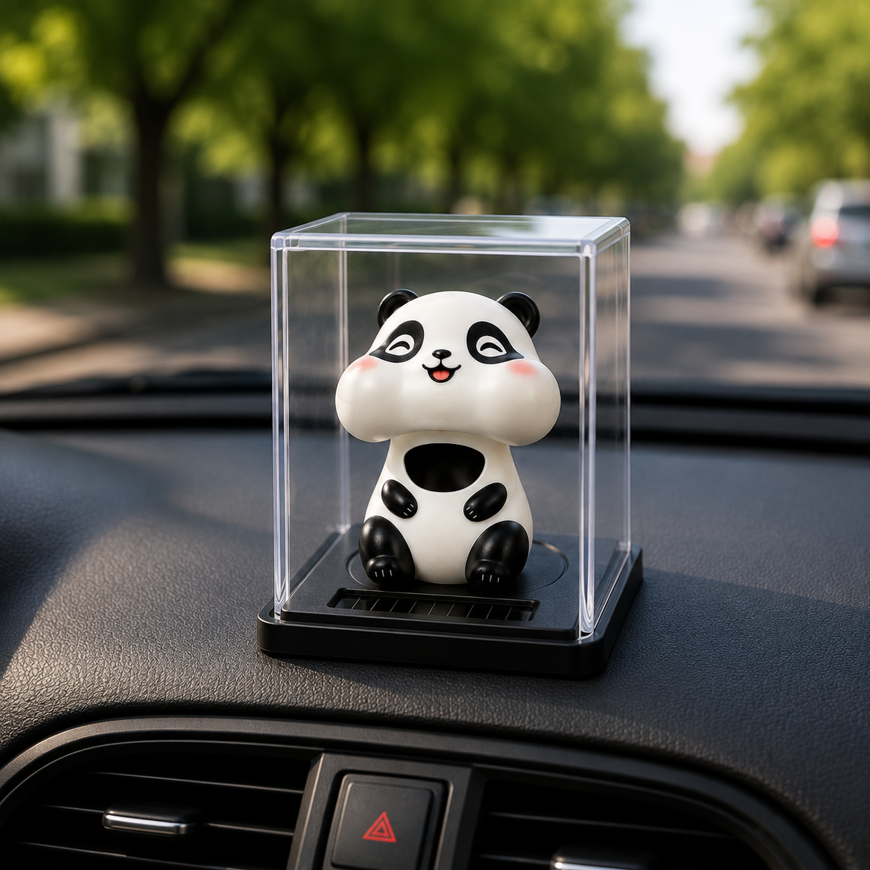 Solar Smiling Panda Dashboard Idol