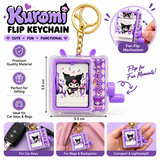 Kuromi Magic Rolling Keychain | I9203