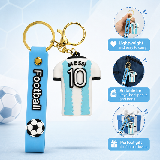 Football Jersey Keychain – Messi 10 Style