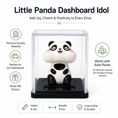 Solar Smiling Panda Dashboard Idol