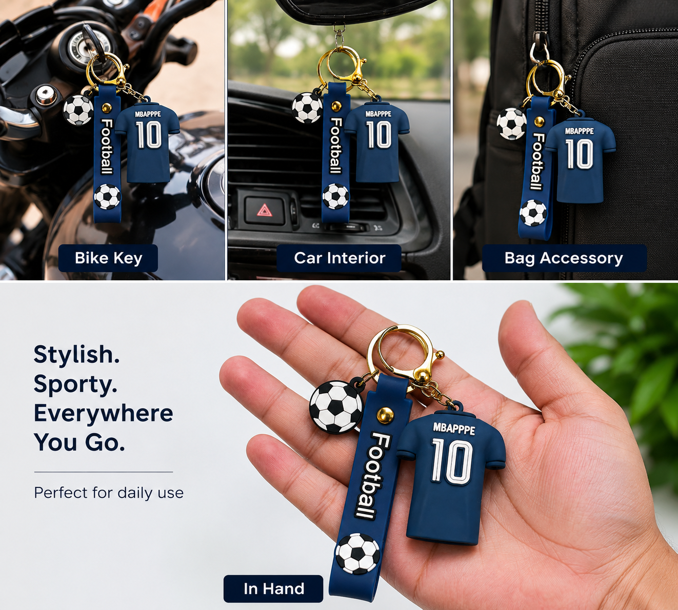 Football Jersey Keychain
