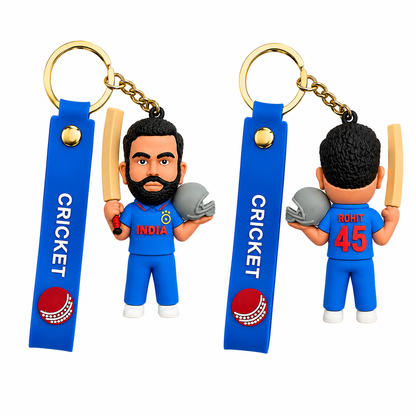 Rohit 45 Cricket Champion 3D Keychain