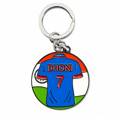 Dhoni 7 Jersey Metal Keychain