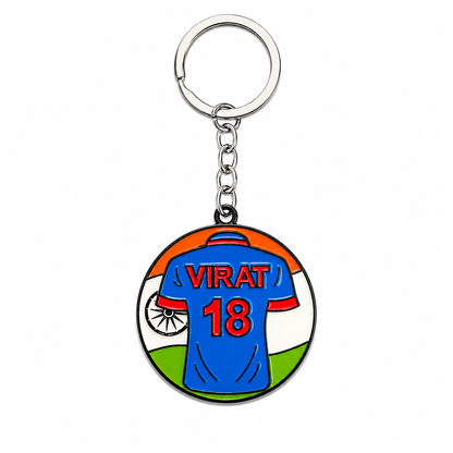 Virat 18 Cricket Jersey Keychain