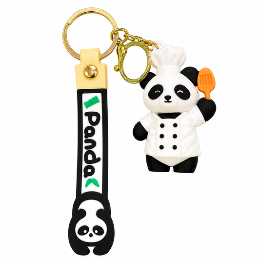 Panda Chef Keychain Combo