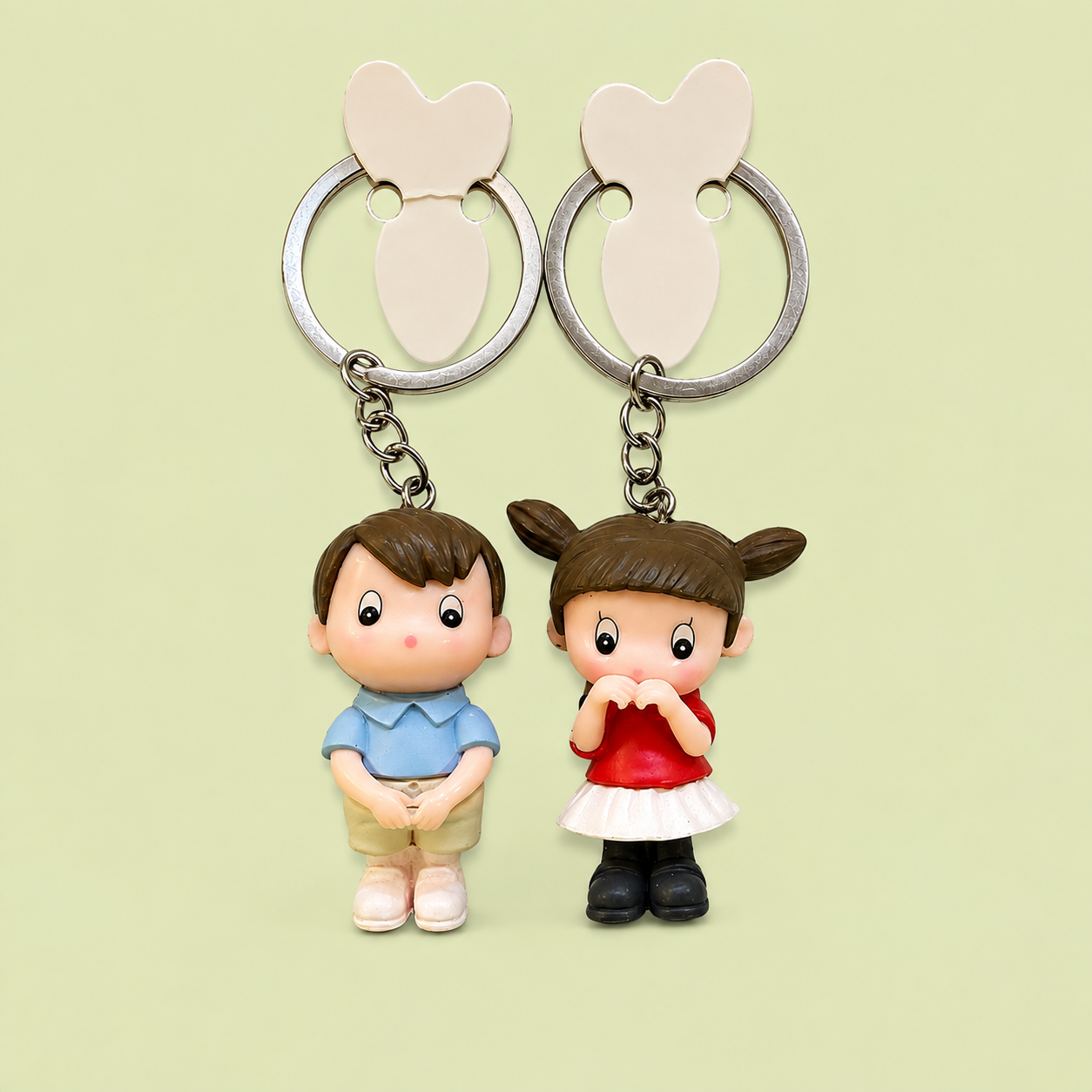 Cute Couple Love Keychain – Boy & Girl Keychain Set