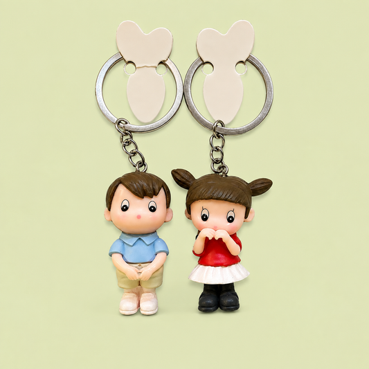 Cute Couple Love Keychain – Boy & Girl Keychain Set
