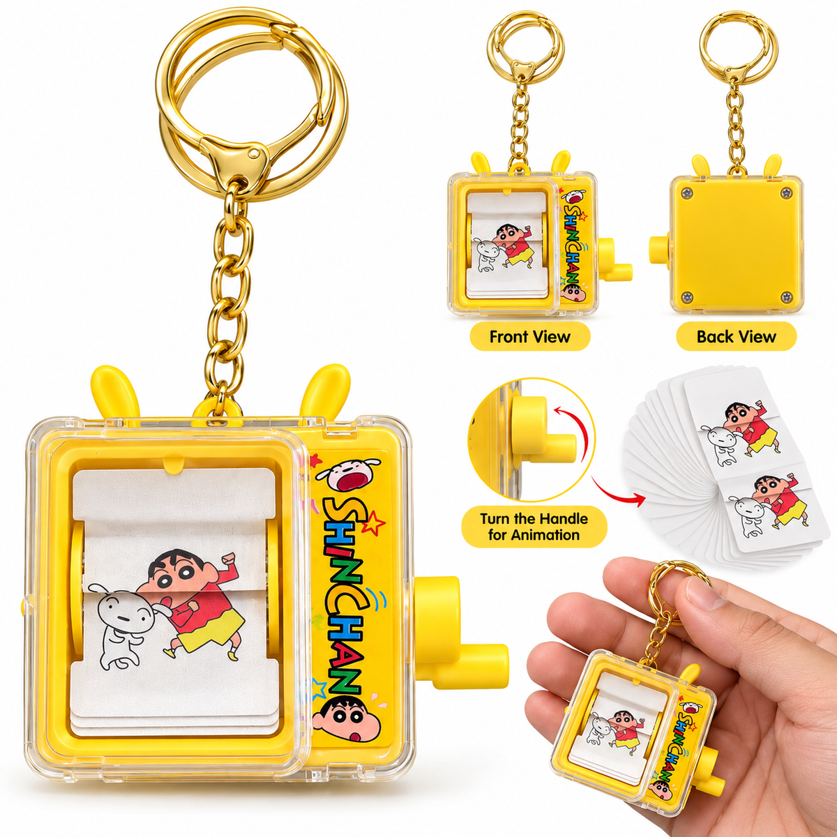 Shinchan Magic Rolling Keychain | I9202