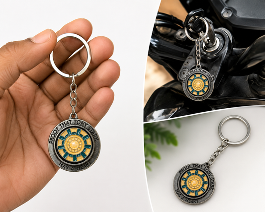 Tony Stark - Iron man Arc Reactor Spinning Keychain | I9402