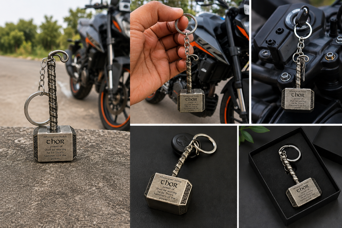 Thor Hammer Metal Keychain | I9405
