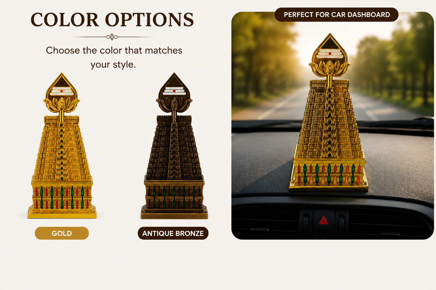 PREMIUM BRASS MURUGAN VEL GOPURAM