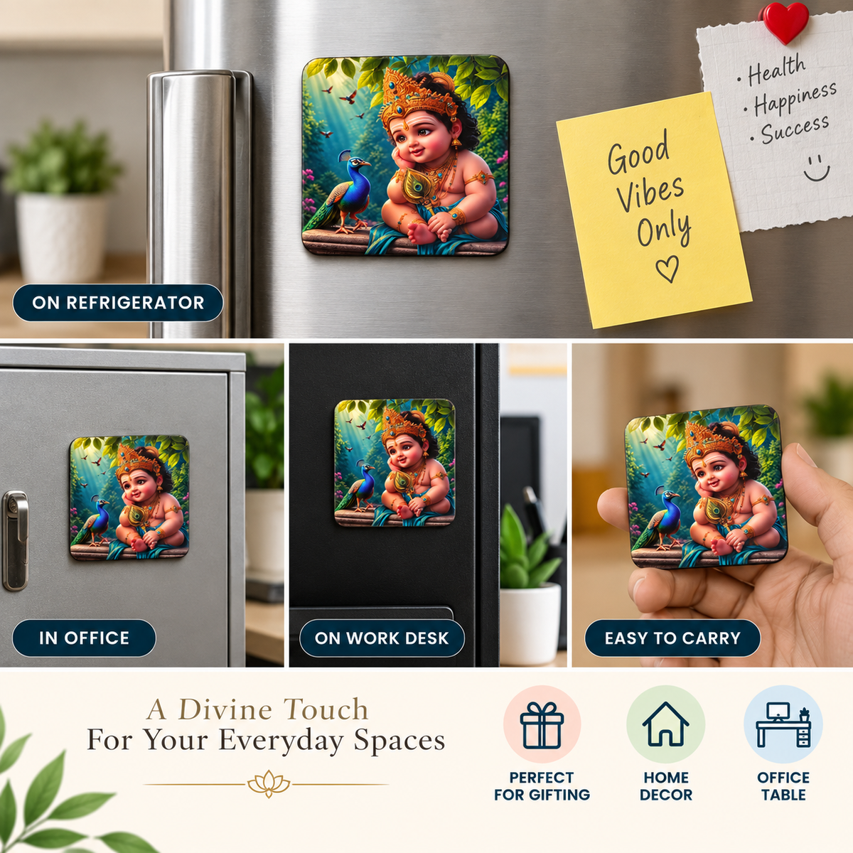 Murugan Magnet Collection – Divine Charm for Every Space